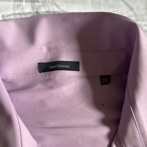 Purple Polo Shirt with Classic Collar and Short Sleeves - Picture 4 of 5